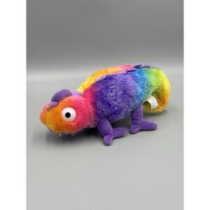 BJ Toy Company Colorful Chameleon Lizard Iguana Plush 10” Stuffed Animal